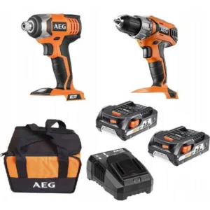 AEG KIT Trapano avvitatore + Impulsi ¼ 18V JP18U2-202B