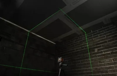 Livella laser Verde AEG 3 linee + piombo CLG330-K