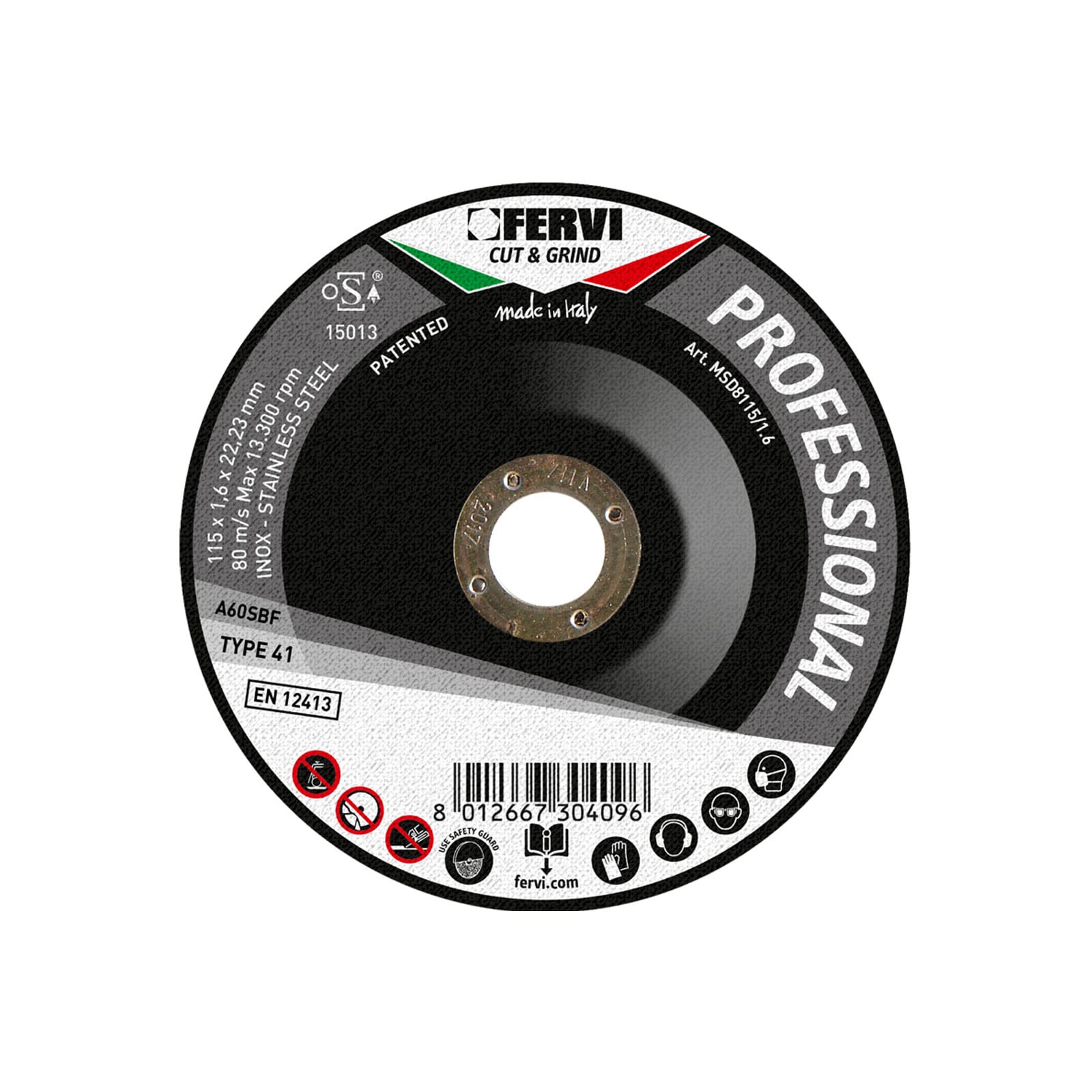 MSD8115/6.5 Disco da Sbavo190.52115 MSD8115/6.5 Disco da Sbavo190.52115