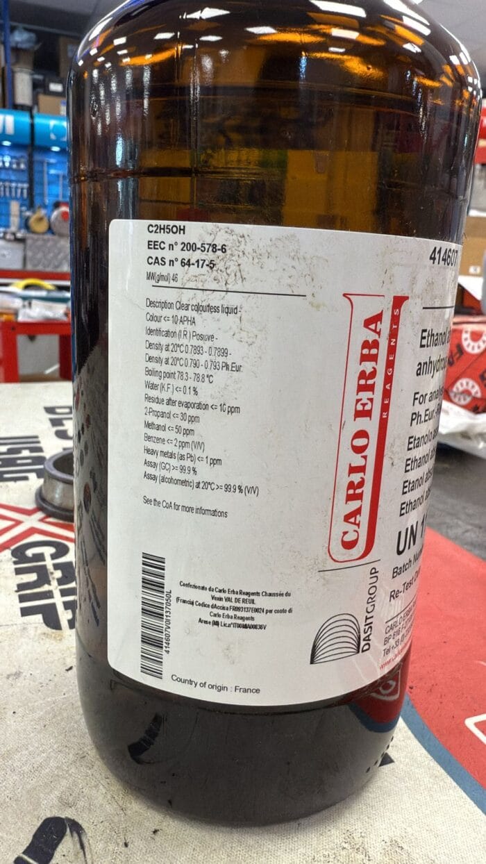 Alcol Etilico Assoluto 1Lt 99% Carlo Erba - immagine 2