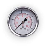 D220/5 Manometro Attacco Posteriore a Bagno di Glicerina in Inox 1/4" 0-16  d.63