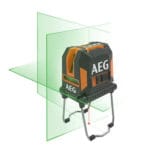 Livella laser Verde AEG 3 linee + piombo CLG330-K