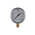 D215/11 Manometro Attacco Radiale a Bagno di Glicerina in Cassa Inox 1/4" 0-400 d.63