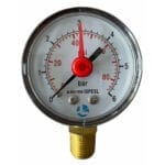 D210/1A Manometro con Attacco Radiale 1/4" 0-6 d.63