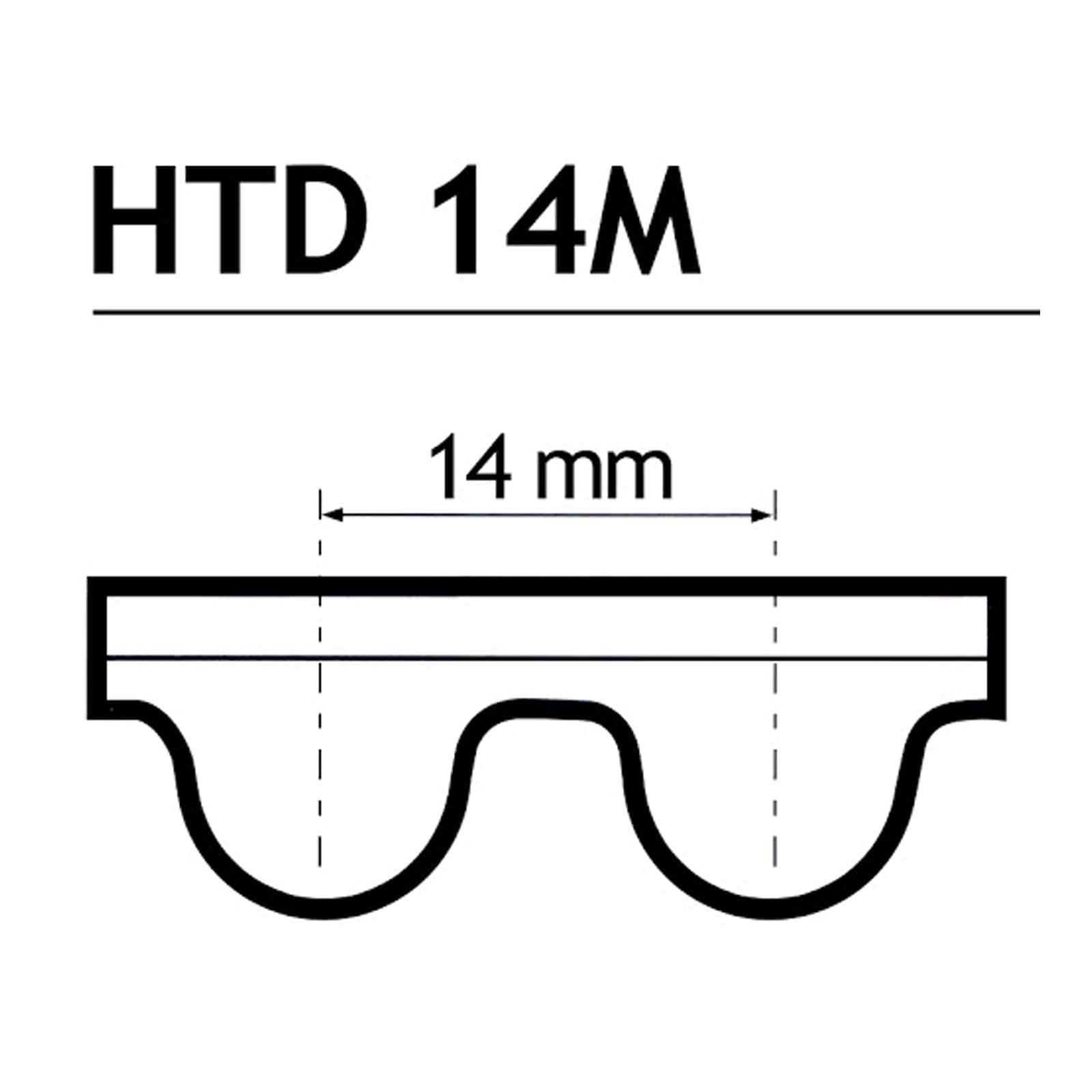 18215 -- 000 (18697) 2100 14M 20 Cinghia - immagine 1