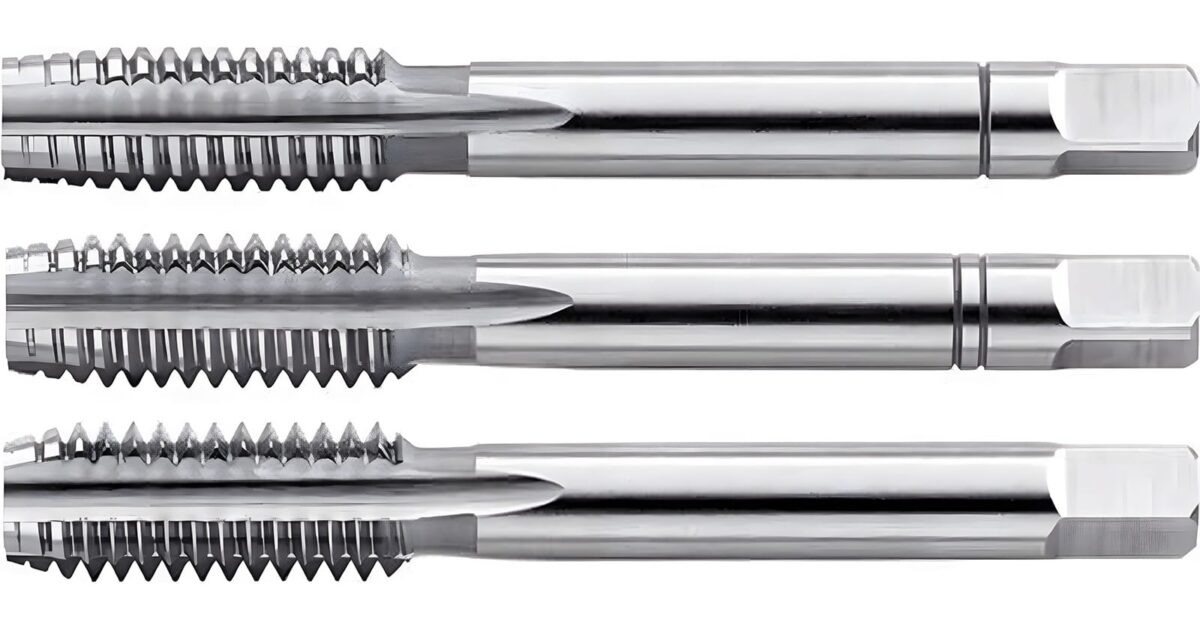 Maschi A Mano Serie 3 Pezzi Per Filettatura Metrica M4 X 0,7, In Acciaio Al Cromo HRC 62/63, Dimensioni 14x45 Mm - 5