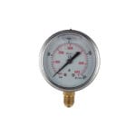 D230/11 Manometro Attacco Radiale a Bagno di Glicerina in Cassa Inox 1/2" 0-400 d.100