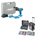 KIT FERVI2FB20ID3AB-22BTRAPANO A PERCUSSIONE 20V 2 X 2AH0165 VALIGETTA CON UTENSILI ED ACCESSORI