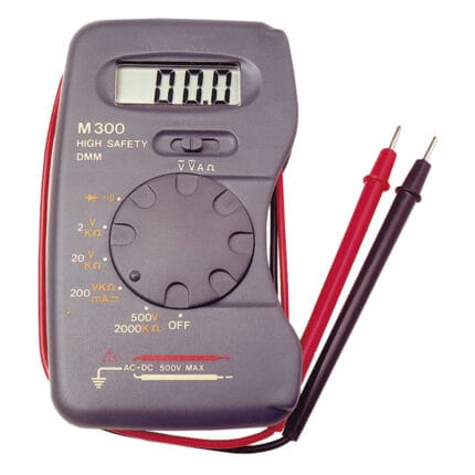DCV2 - 20 - 200 - 500 V ± 0,5% ACV200 - 500 V ± 1,2% DCA200mA ± 1,5% RES2K-20K-200K-2M Ω ± 1% Batteria1 x 12V A23 Peso lordo0,10 kg Dimensioni imballo130x80x30 h mm